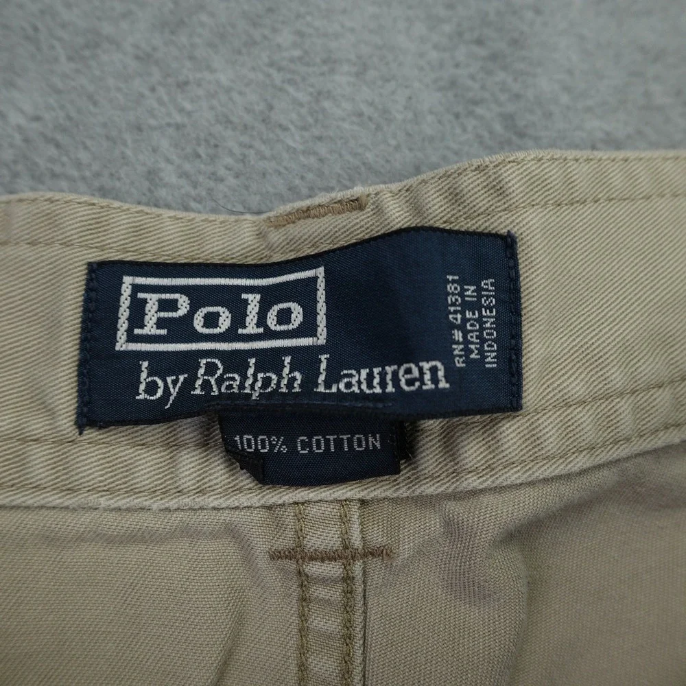 Polo Ralph Lauren‎ Shorts Mens 38 Tan Cotton Classic Distressed Utility Cargo